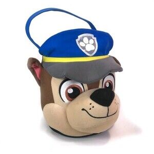 Nickelodeon Paw Patrol Chase Jumbo Plush Basket Tote for Easter, Toys or Treats